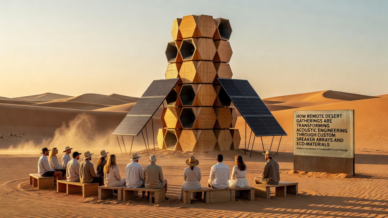 How Remote Desert Gatherings Are Transforming Acoustic Engineering Through Custom Speaker Arrays and Eco-Materials