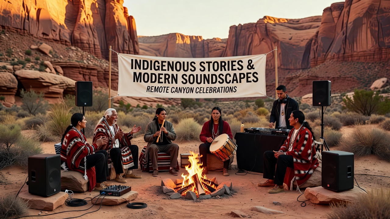 The Intersection of Indigenous Storytelling and Modern Soundscapes in Remote Canyon Celebrations